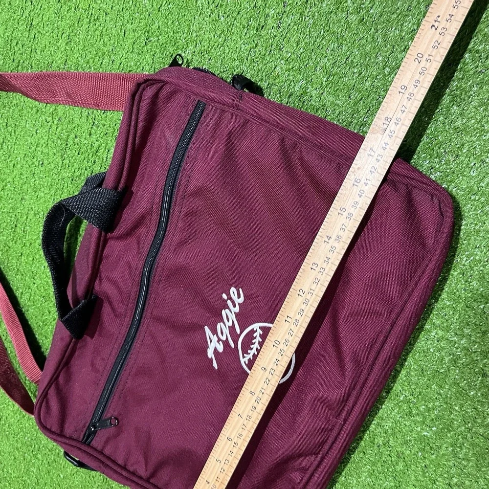 Retro Texas A&M‎ Team Issue Messenger Bag Aggie Baseball Embroider Laptop Bag